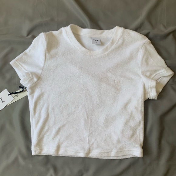 TNA lucky terry cropped shirt - Picture 1 of 3